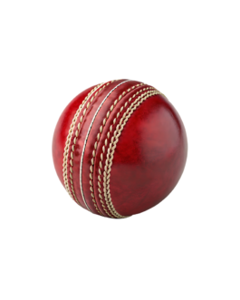Red Leather Cricket Ball