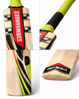 Grey Nicolls English Willow Cricket Bat Green Black Short Handle