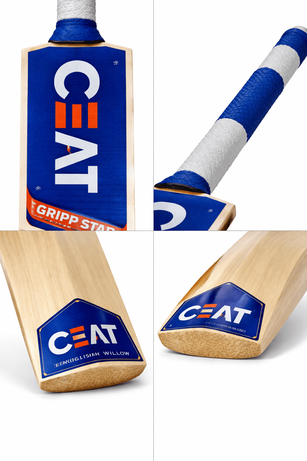CEAT Gripp Star English Willow Cricket Bat - Image 2